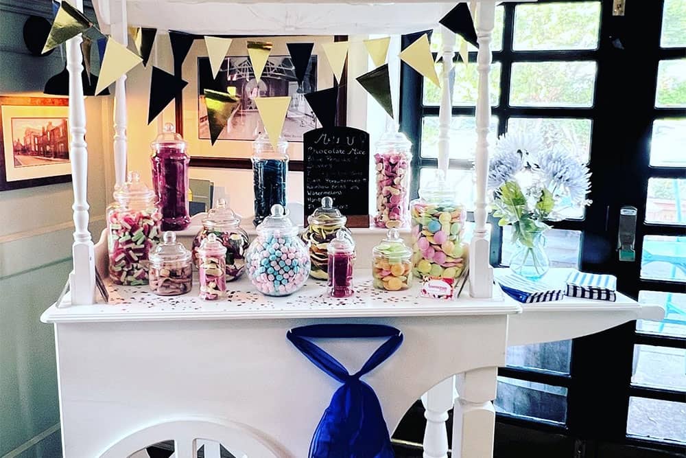 Sweet cart available for hire